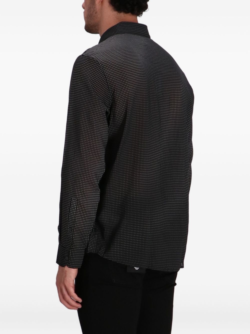 geometric-print long-sleeve shirt - 4