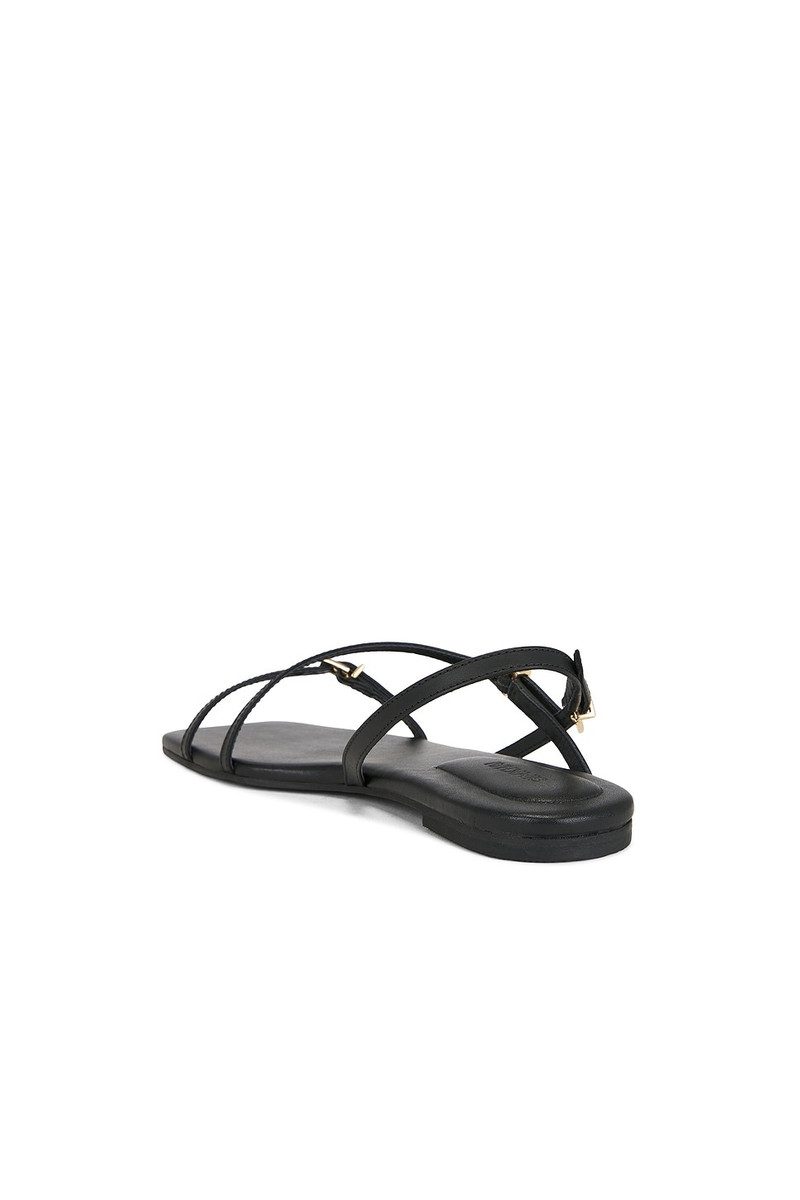 SIMKHAI Carey Leather Strappy Flat Sandal outlook