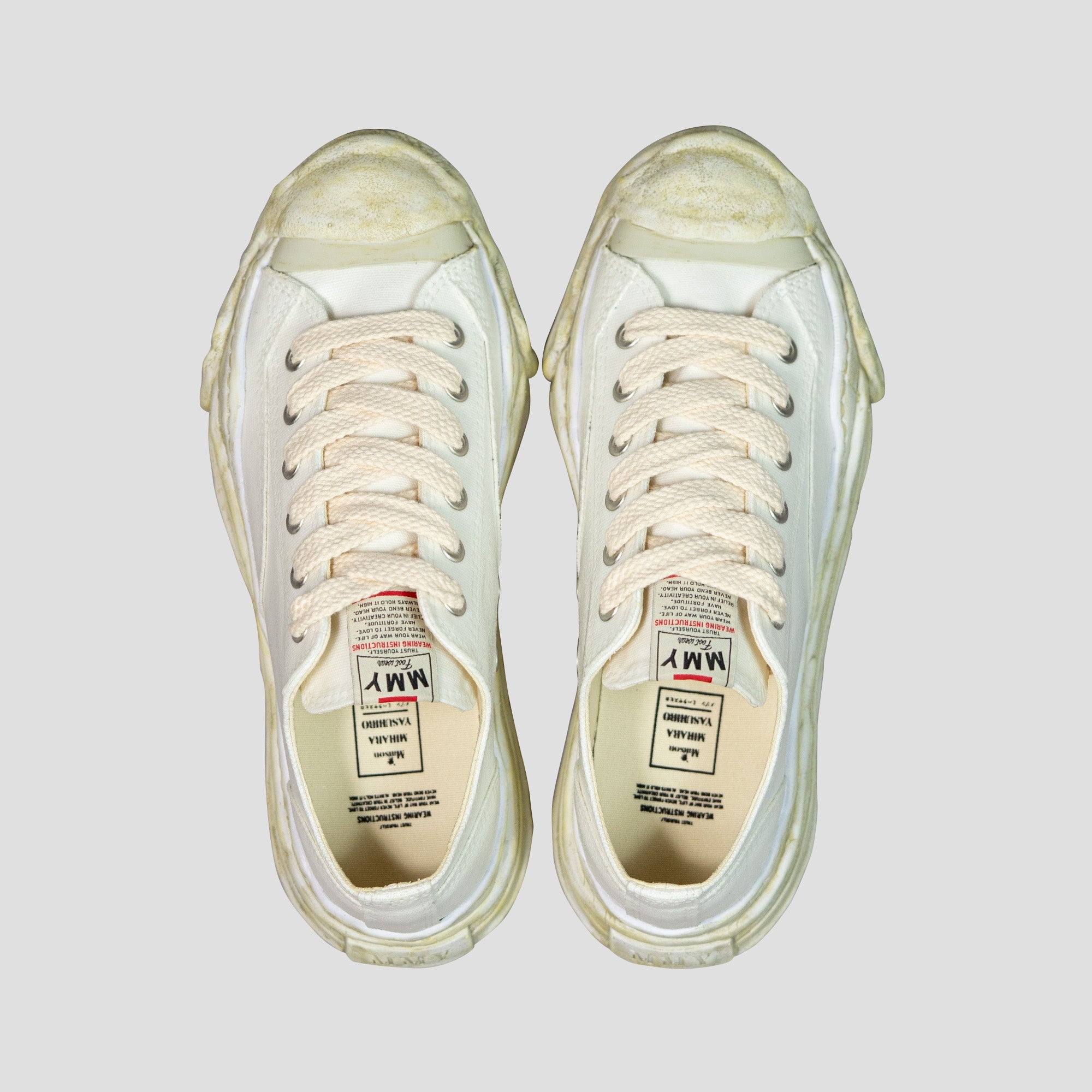HANK OG SOLE LOW-TOP LAMINATED CANVAS SNEAKERS - 3