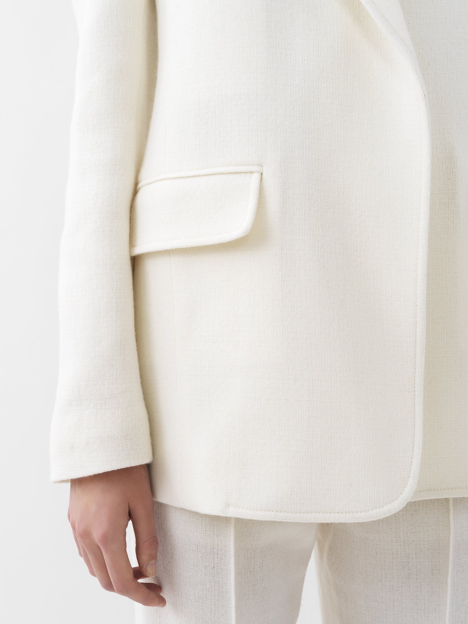BUTTONLESS TAILORED JACKET - 6