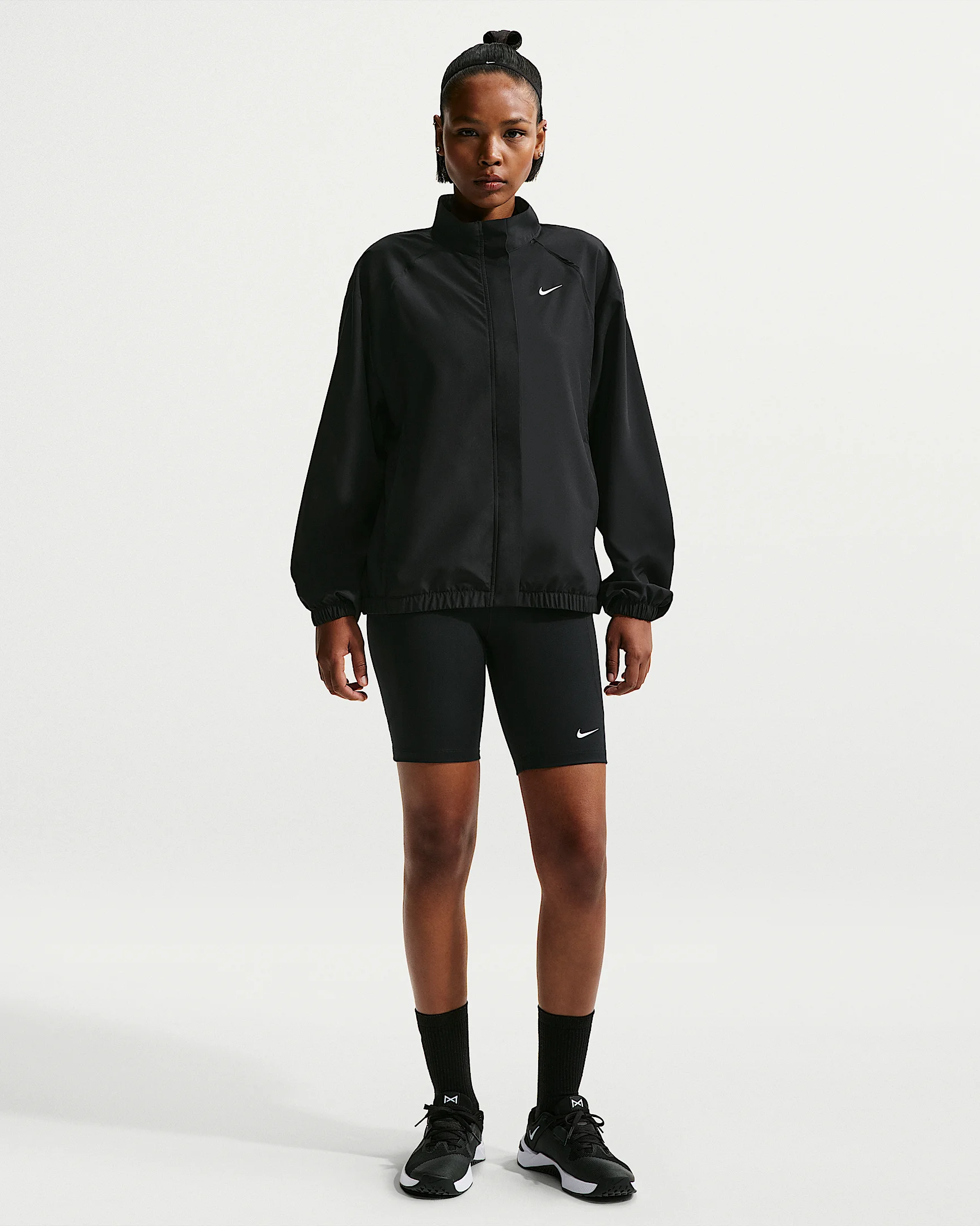 Nike One Women's High-Waisted 8" Biker Shorts with Pockets - 1