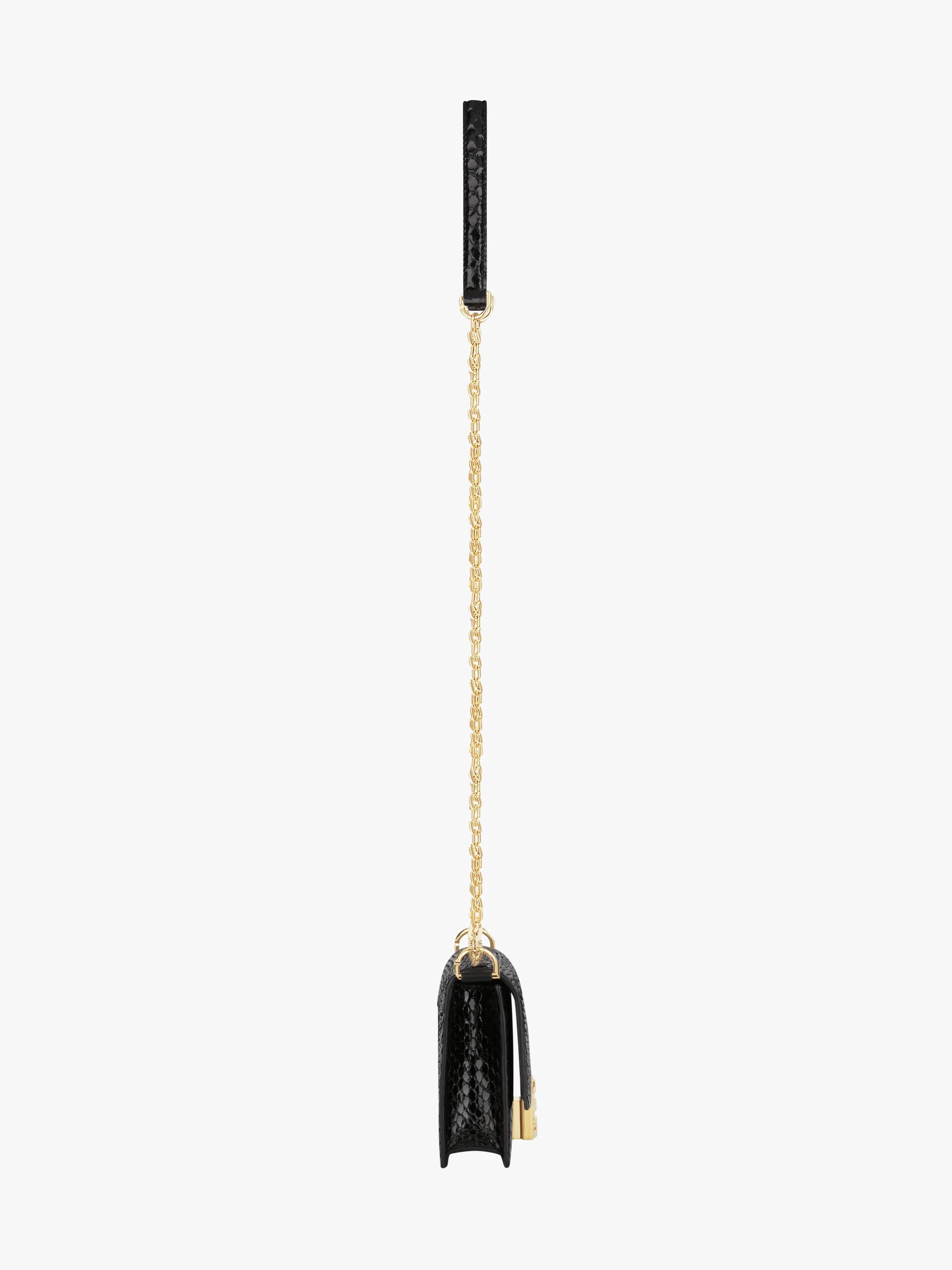 SMALL 4G BAG IN PYTHON WITH CHAIN - 4