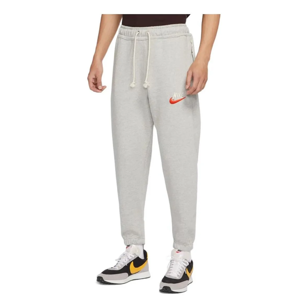 Nike Trend Capsule Series Sports Breathable Training Casual Bundle Feet Elastic Waistband Long Pants - 1