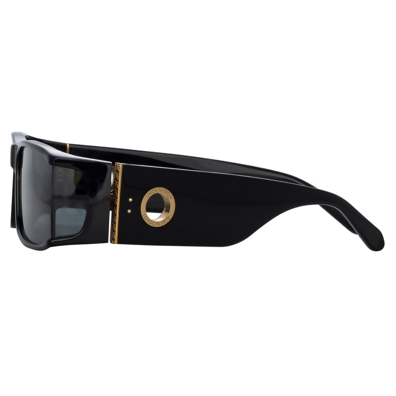 MYA RECTANGULAR SUNGLASSES IN BLACK 4