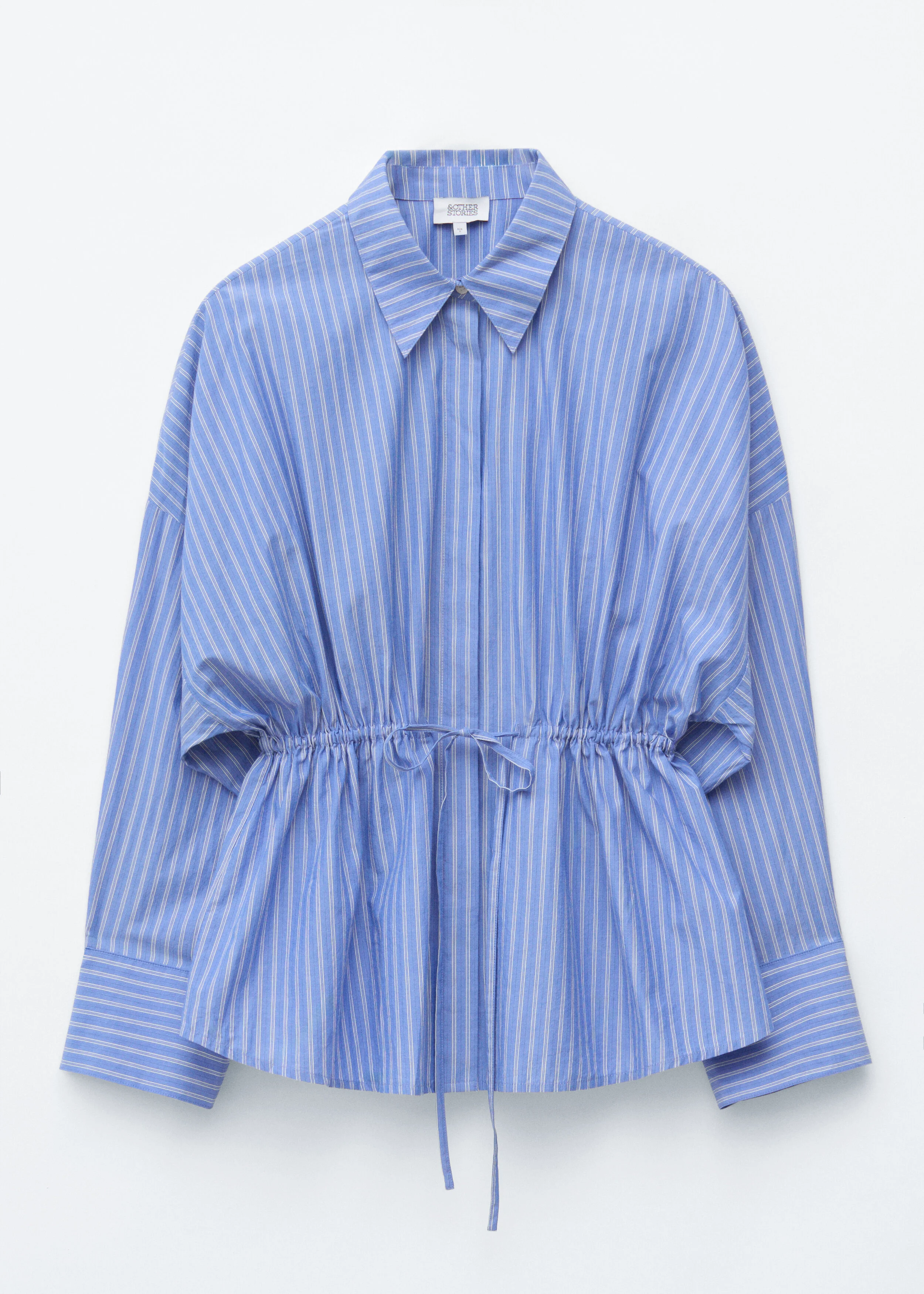 Cotton Poplin Drawstring Shirt - 1