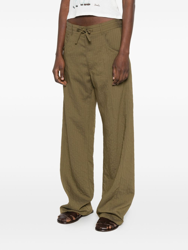 Iris Paper Bag drawstring striped trousers 3