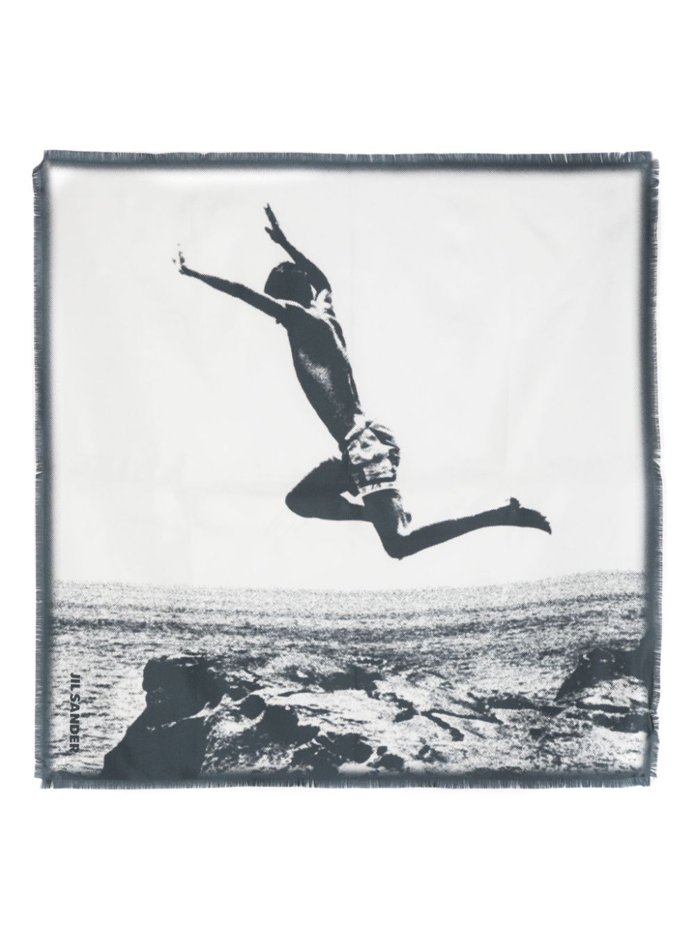 Jumping Man silk scarf - 1