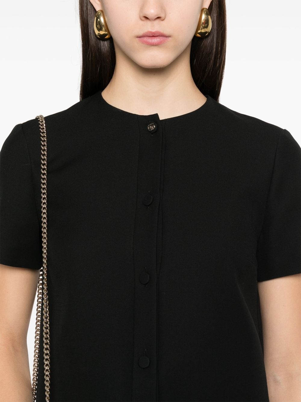 inverted-pleat mini dress - 5