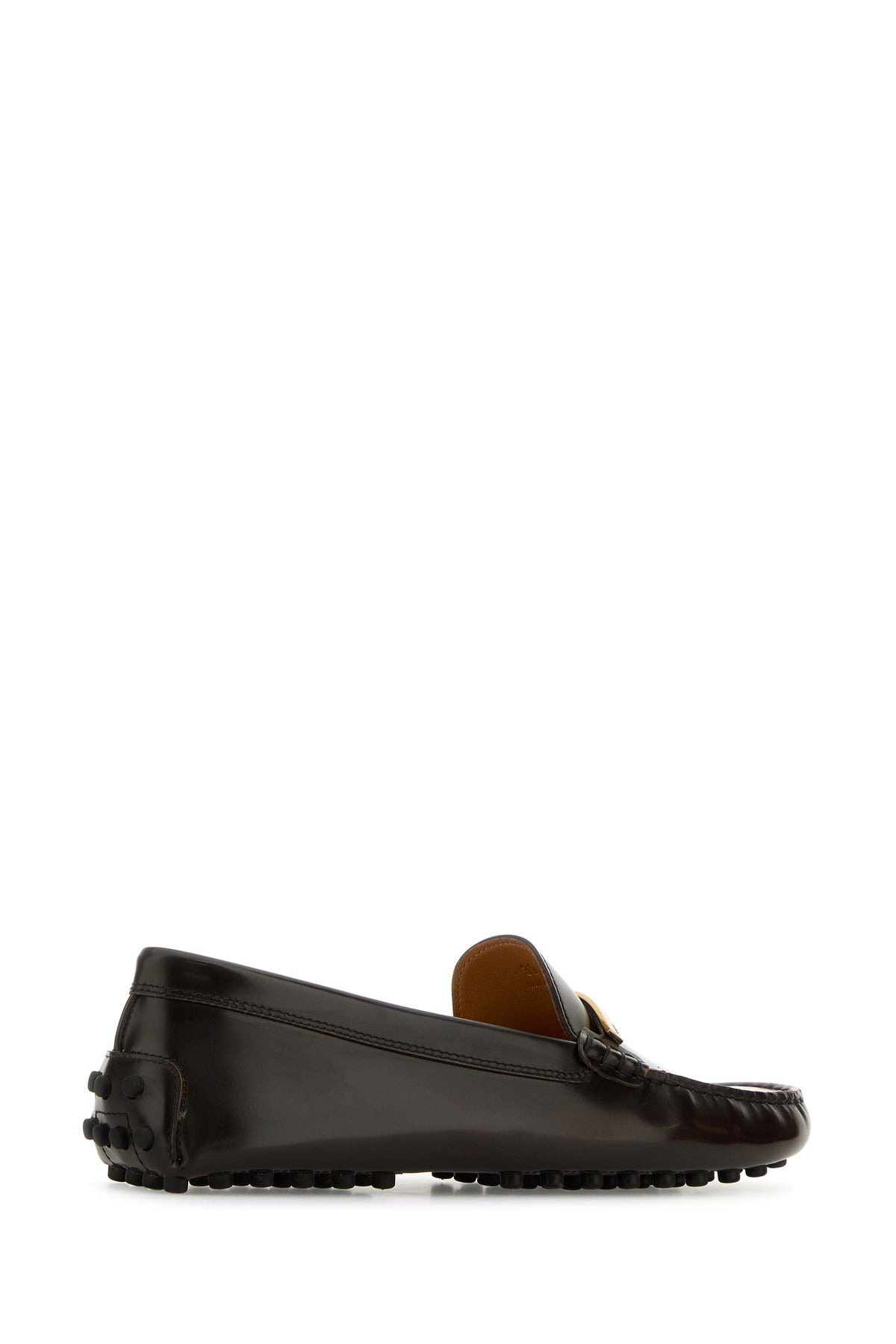 Brown leather loafers - 3