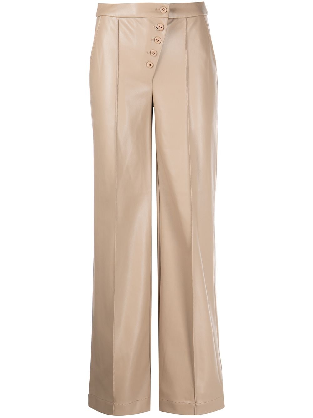 four-pocket buttoned straight trousers - 1