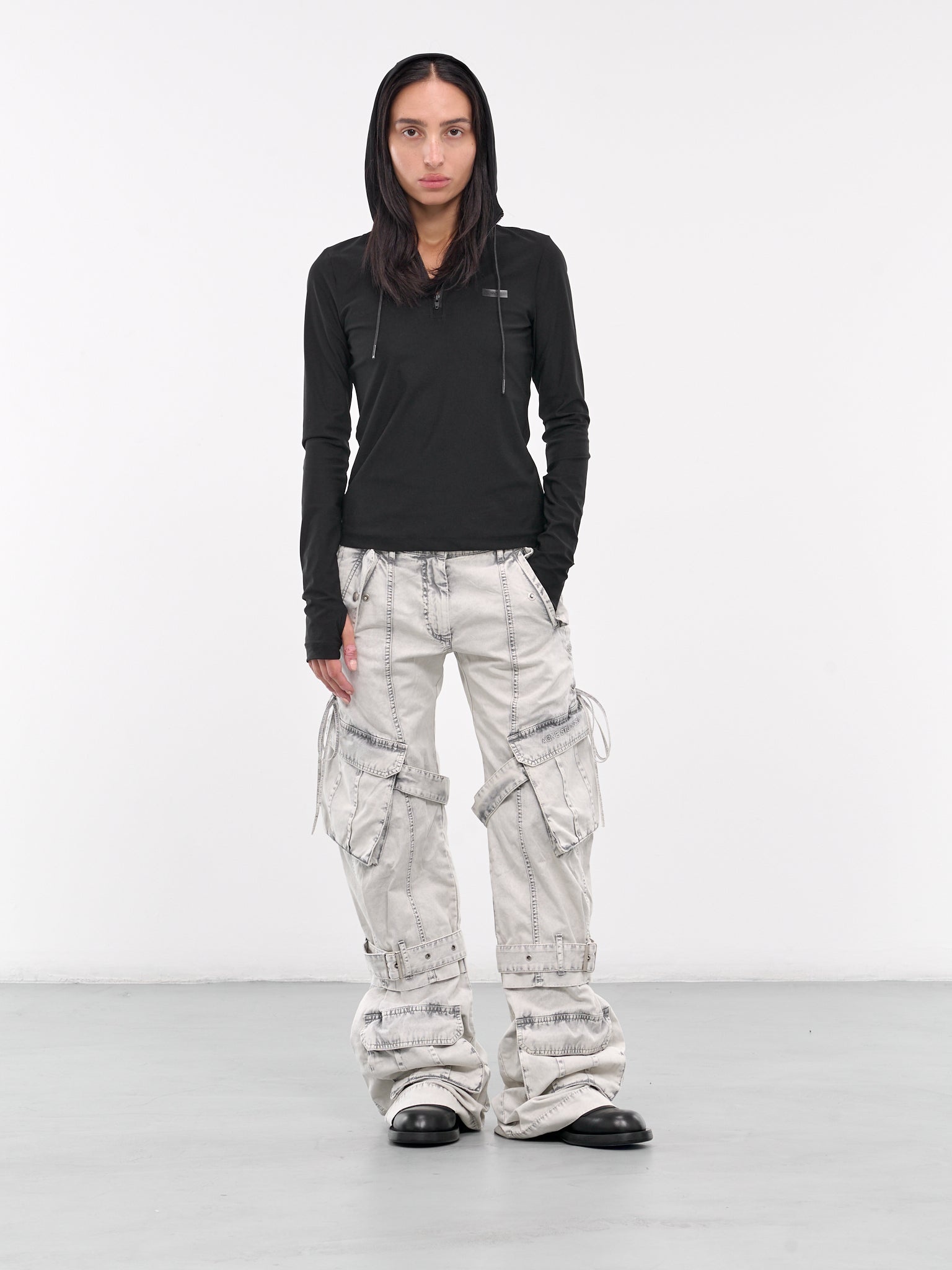 Cut-Out Quarter Zip Hoodie - 6