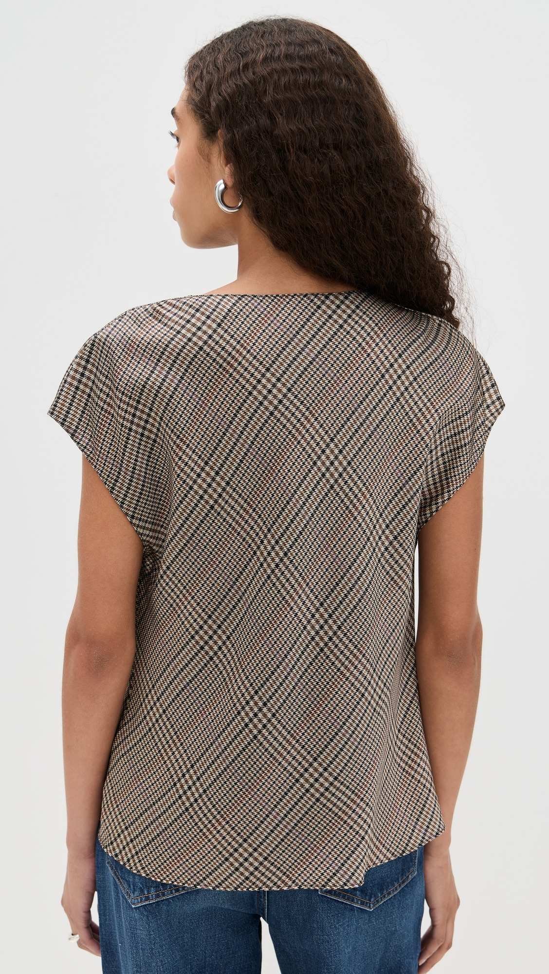Pressed Plaid Blouse - 2