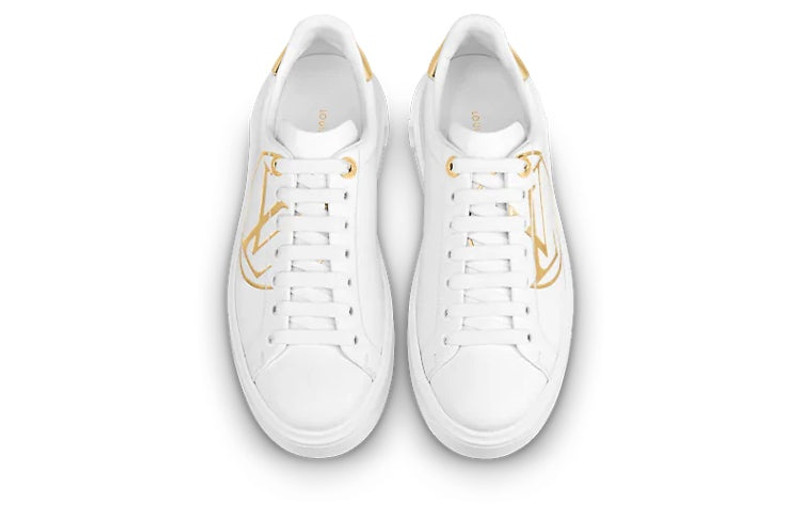 Louis Vuitton (WMNS) LOUIS VUITTON LV Time Out Sneakers 'White Gold' 1A8NI9 outlook