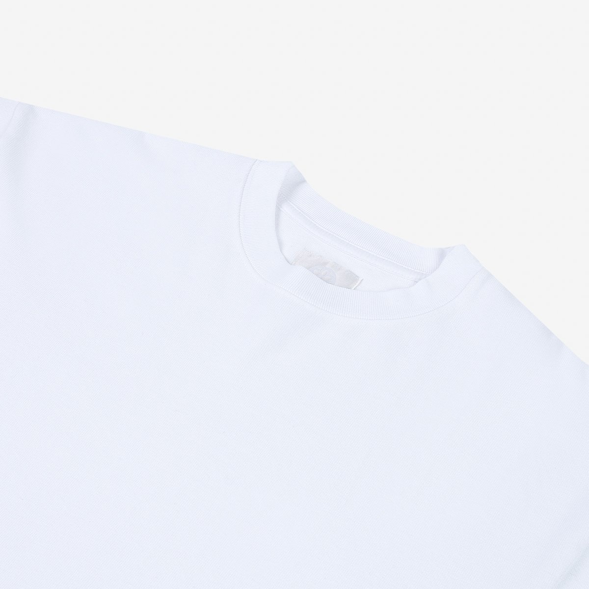 GA-LS-WHT GOOD ART HLYWD Heavyweight Long Sleeve Crew Neck T-Shirt - Optic White - 5