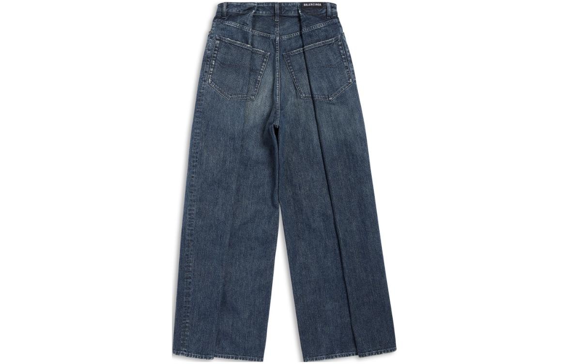 Balenciaga Double Side Pants 'Dark Blue' 767983TNW654445 - 2