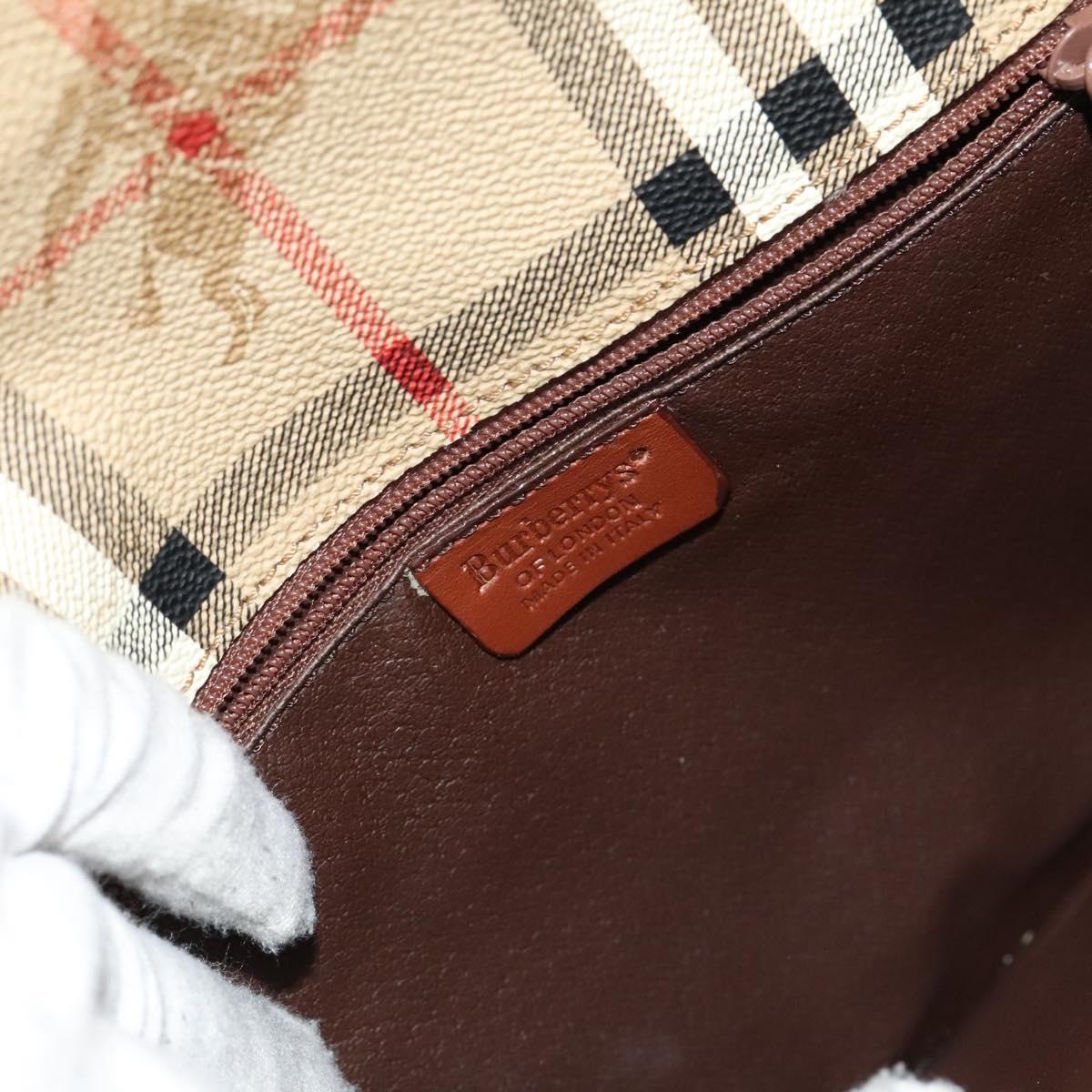 Burberry Nova Check Shoulder Bag Pvc Beige Brown Gold - 15