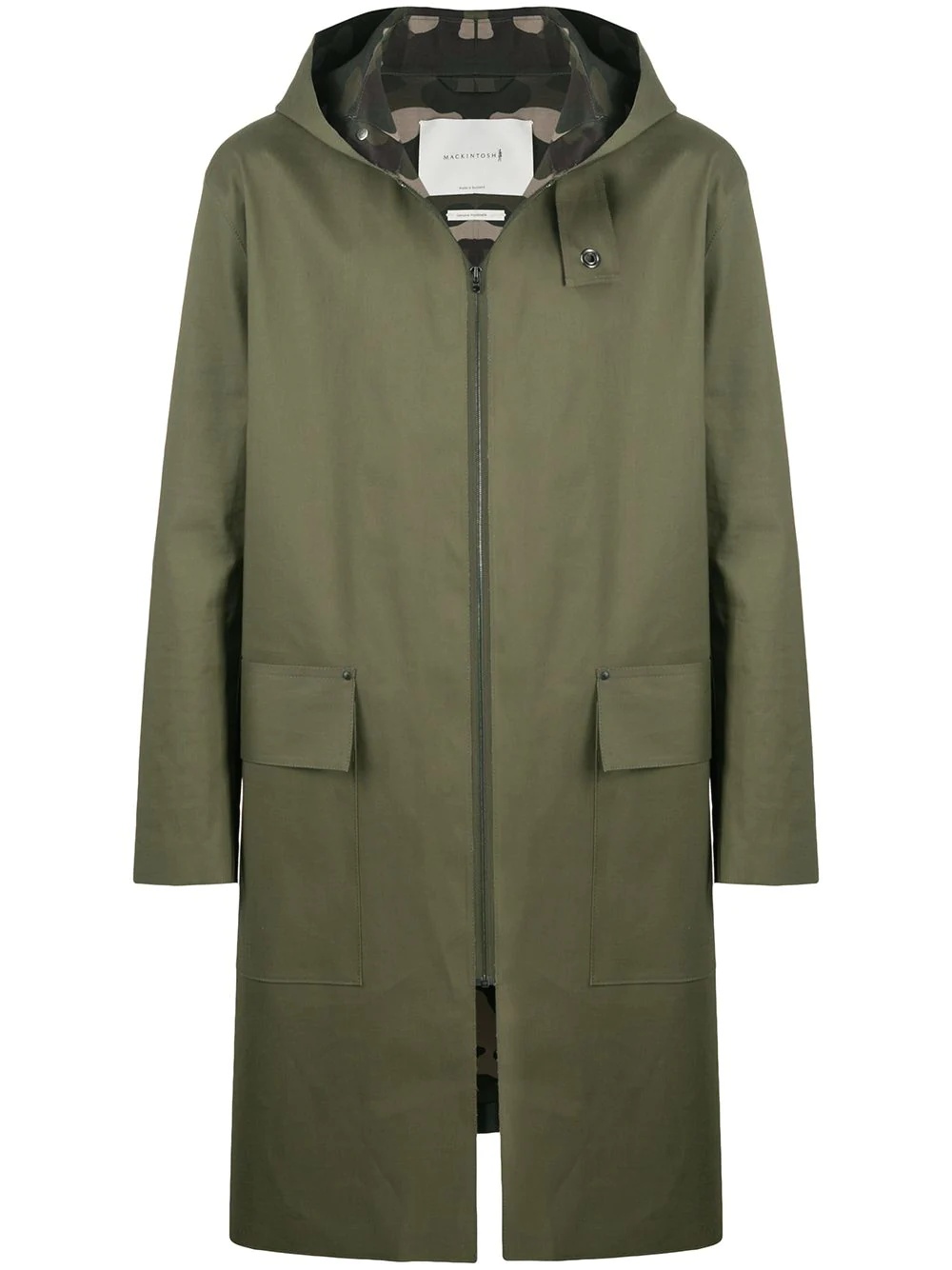 Eldrick raw edge bonded hooded coat - 1