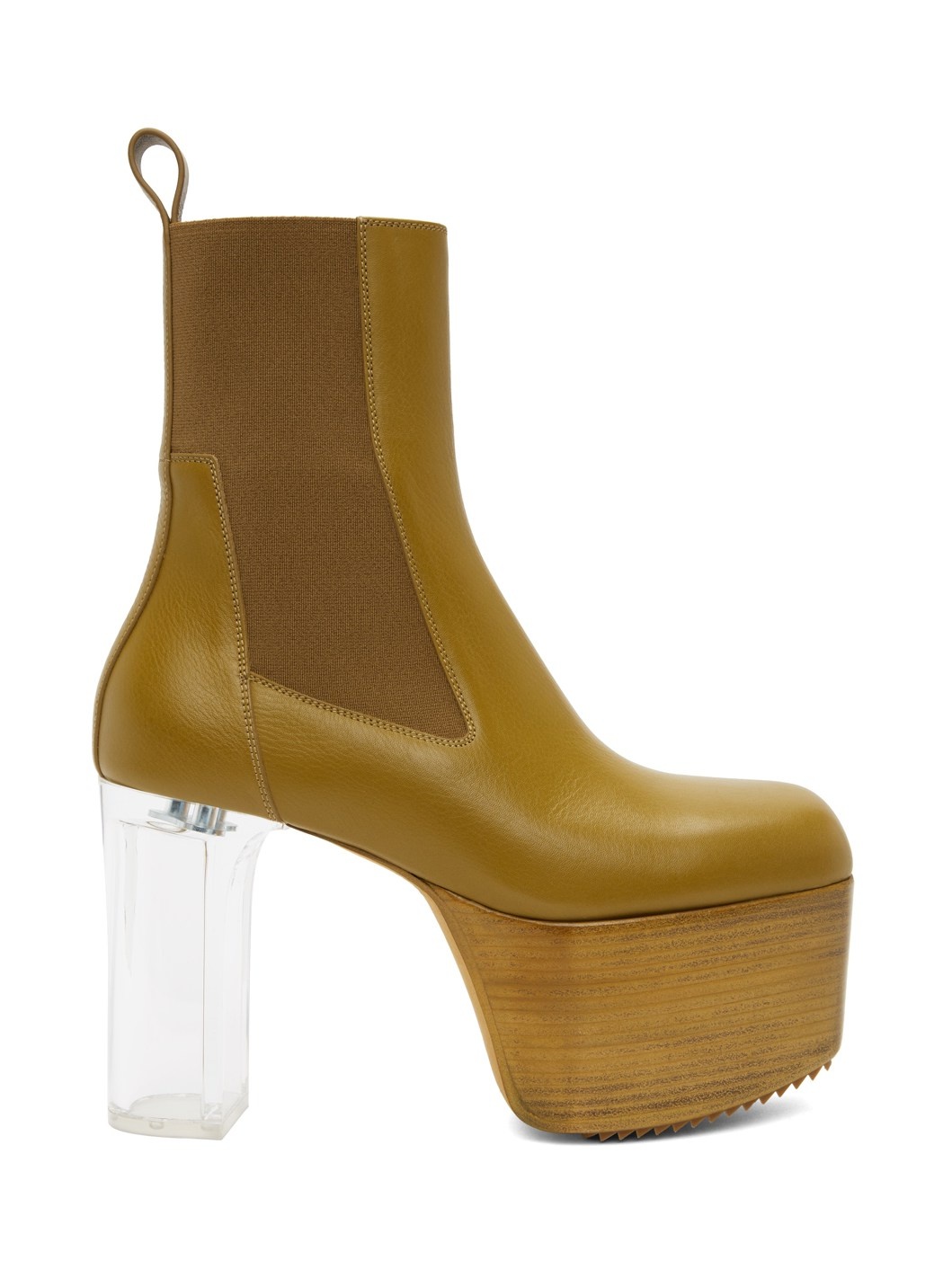 Green Platform Chelsea Boots - 1