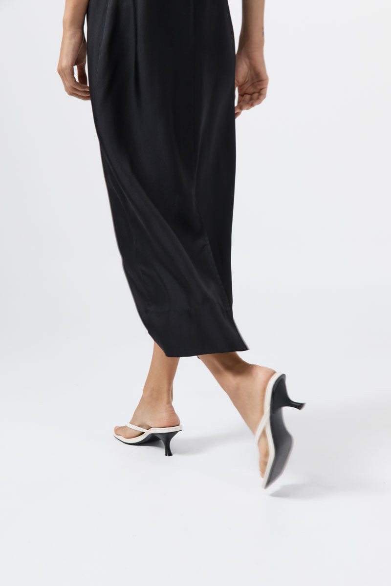Thong Detail Heel - Off White - 2