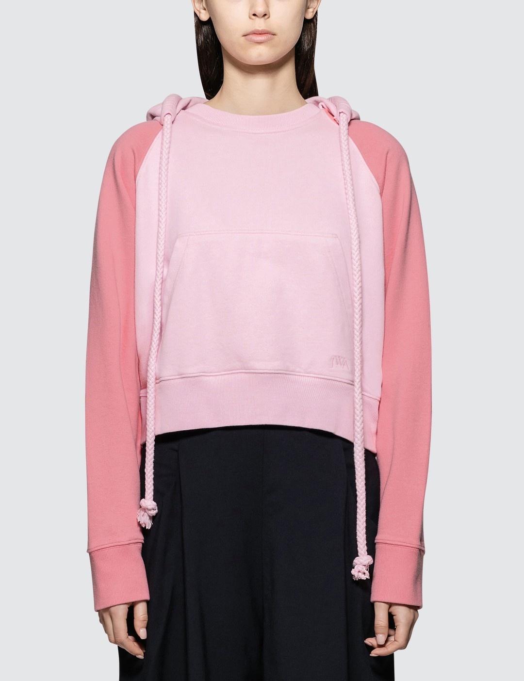 CONTRAST SLEEVE HOODIE - 1