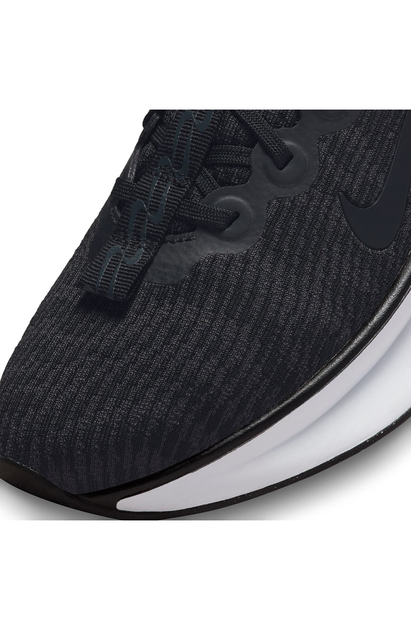 Nike Motiva Road Runner Walking Shoe in Black/Black-Anthracite-White at Nordstrom - 7