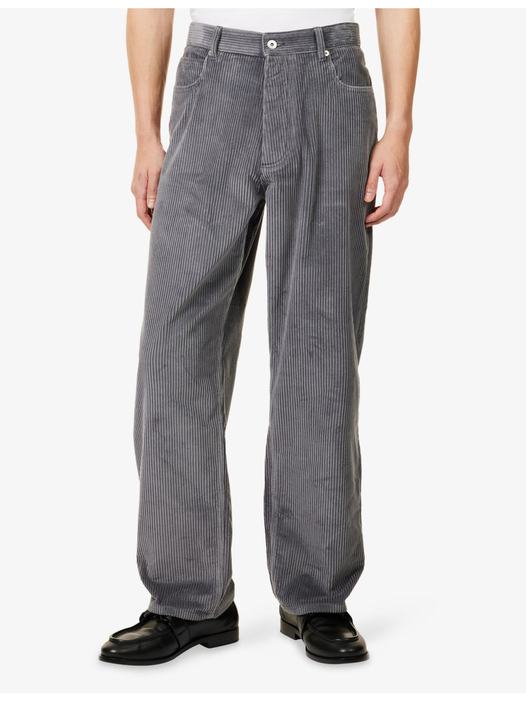 Corduroy Straight-Leg Cotton Trousers - 3