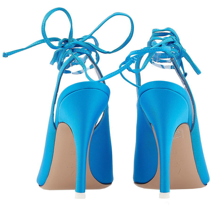 The Attico Turquoise Venus Slingback 105 Pumps - 4
