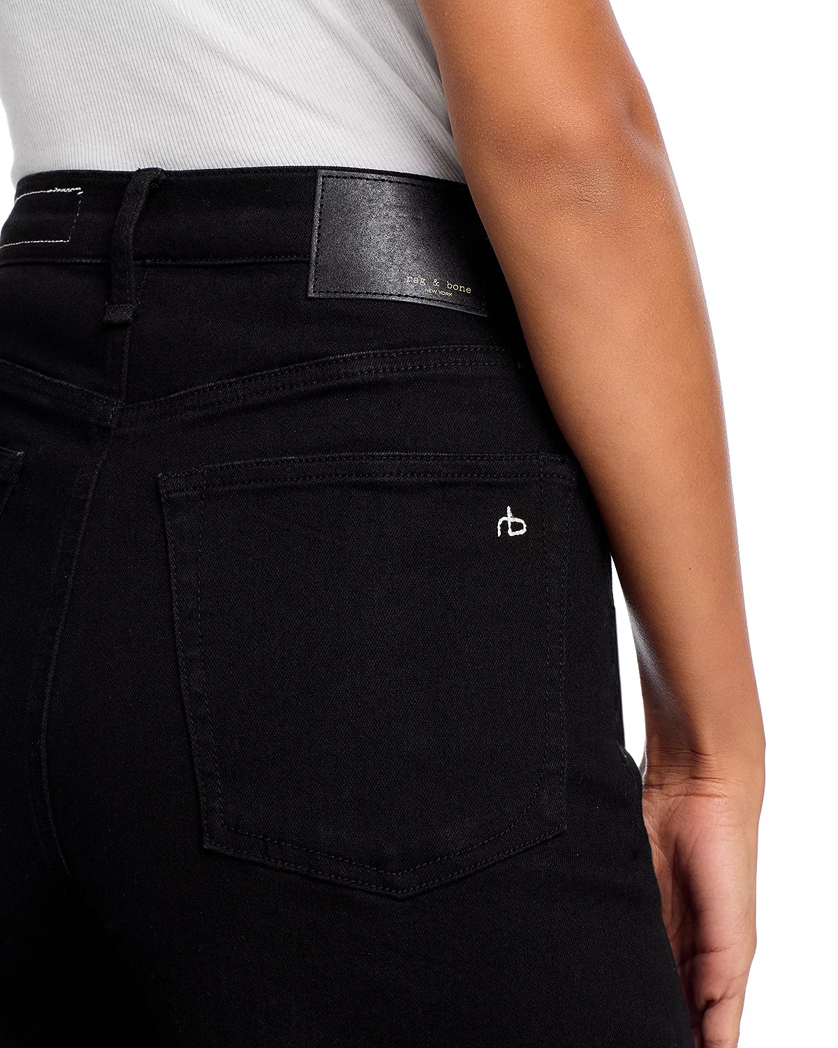 Flexi Sofie High Rise Wide Leg Jeans in Black - 6