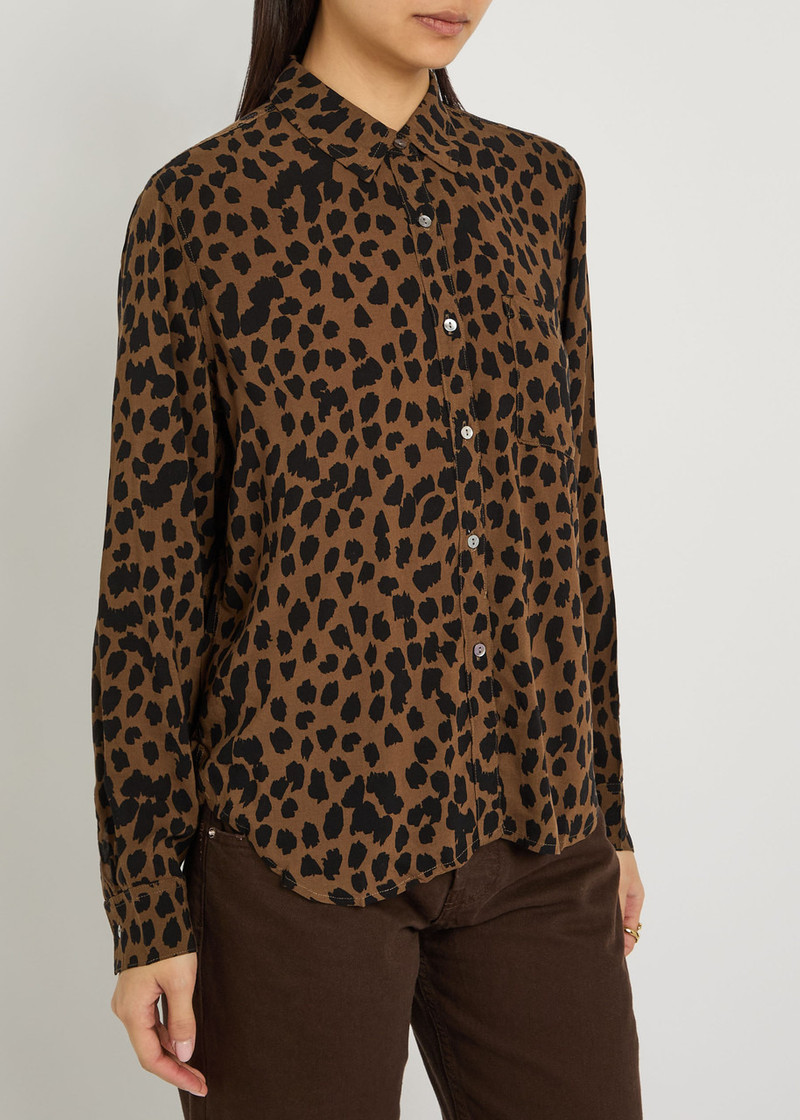 Rails Rails Josephine Leopard-print Jersey Shirt outlook