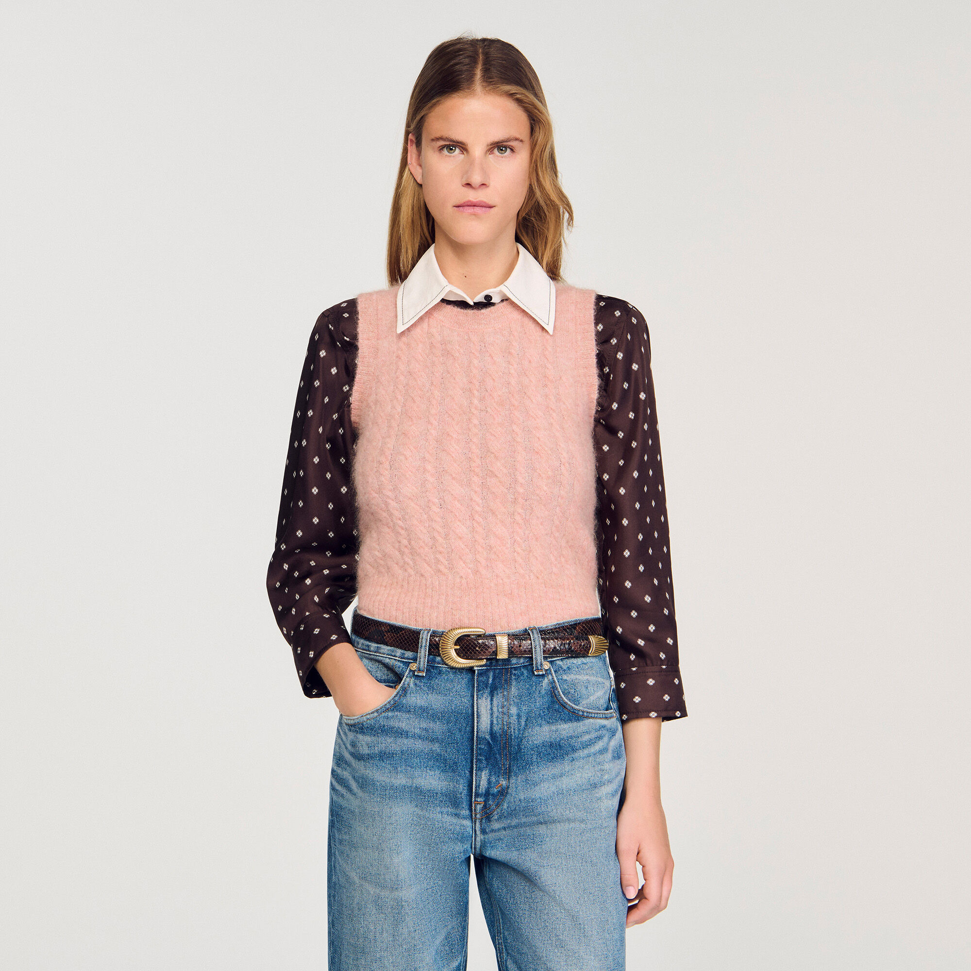 TWISTED SLEEVELESS SWEATER - 4