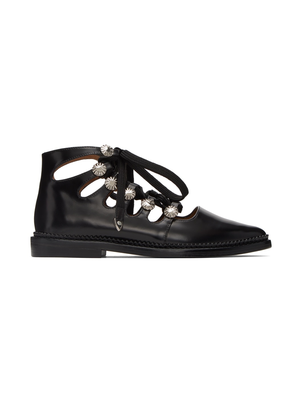 SSENSE Exclusive Black Lace-Up Shoes - 1