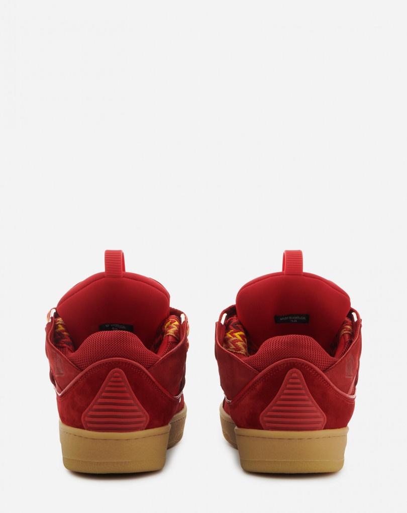 LEATHER CURB SNEAKERS - 3