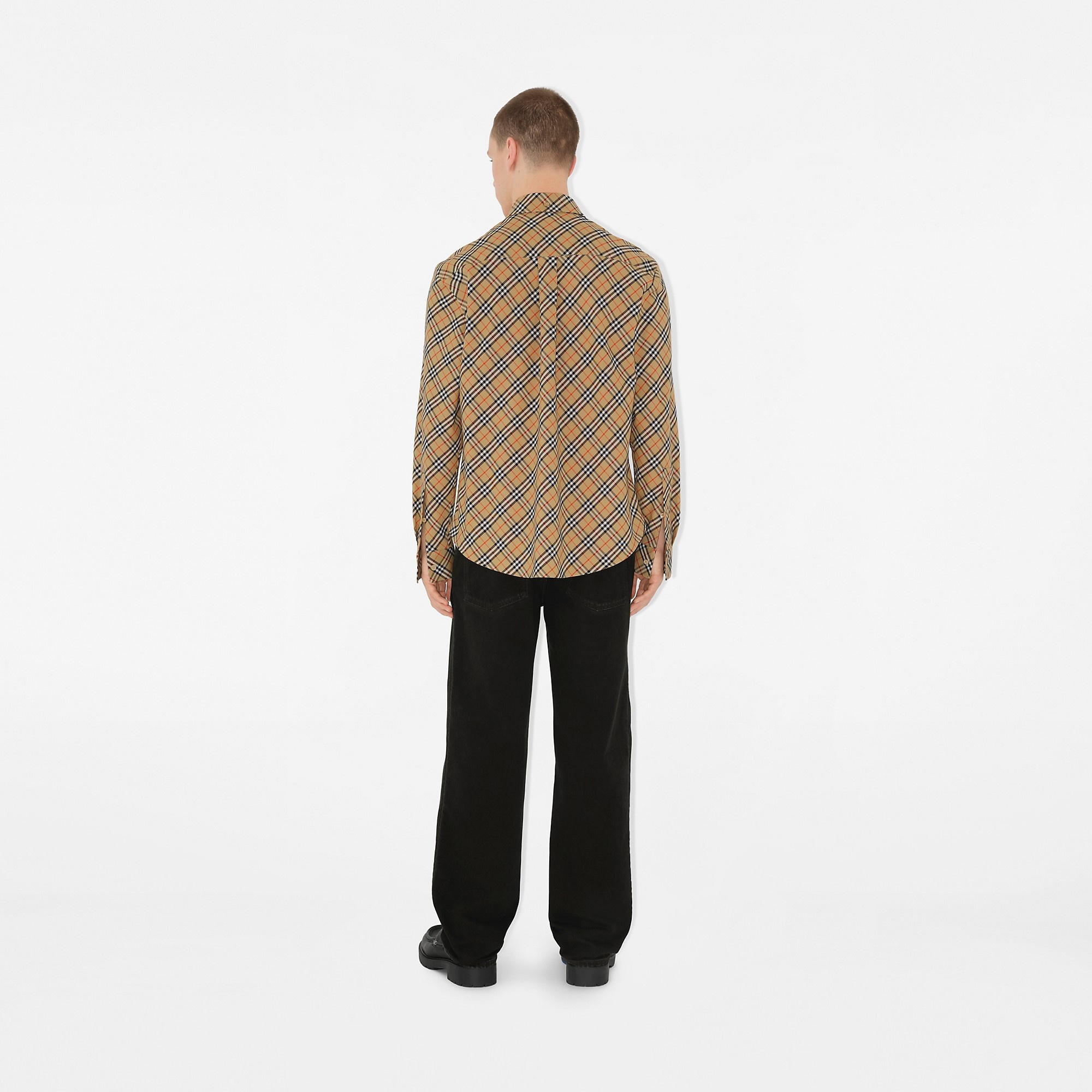Relaxed Fit Check Cotton Shirt - 4