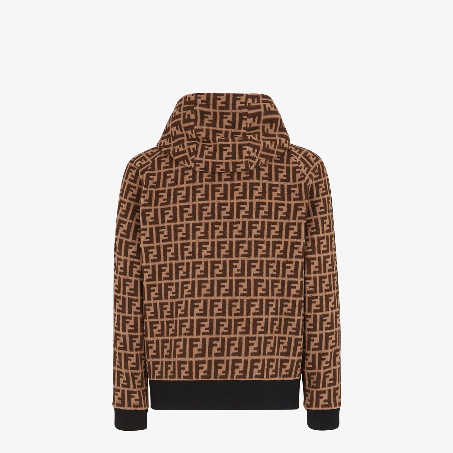 Brown fabric sweatshirt - 2