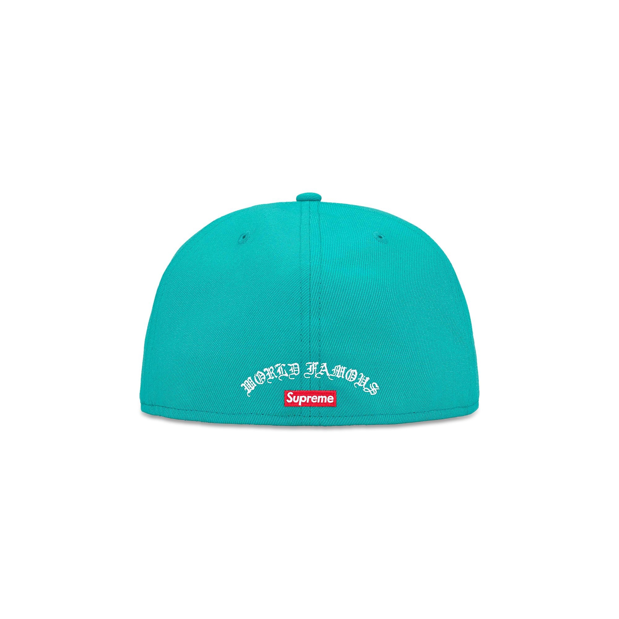 Supreme Gold Cross S Logo New Era Fitted Hat Teal - SS24 - US