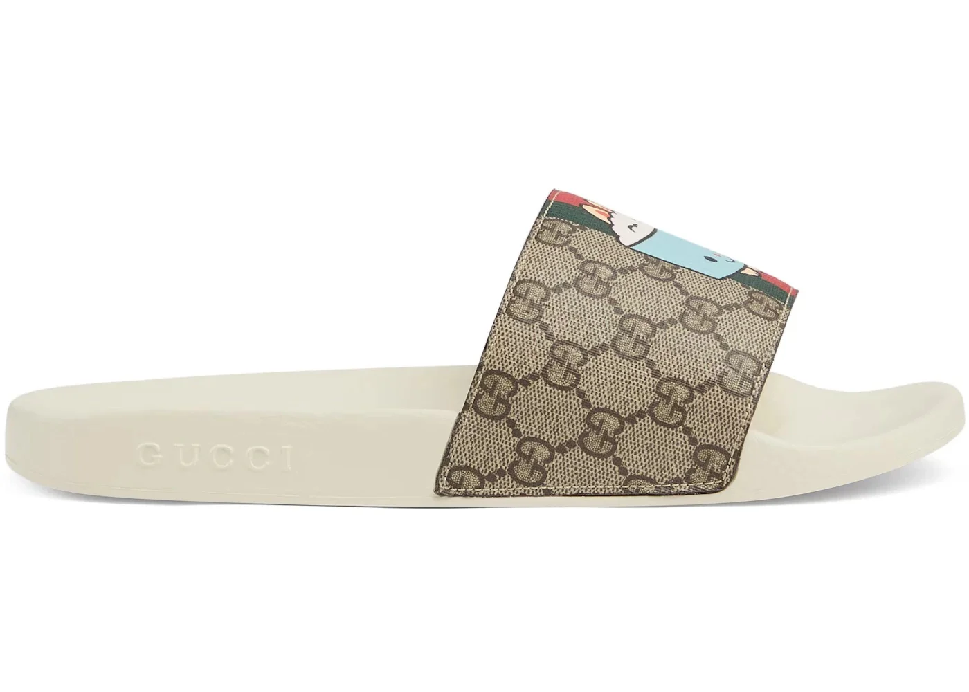 Gucci Animal Web Slides Beige - 1