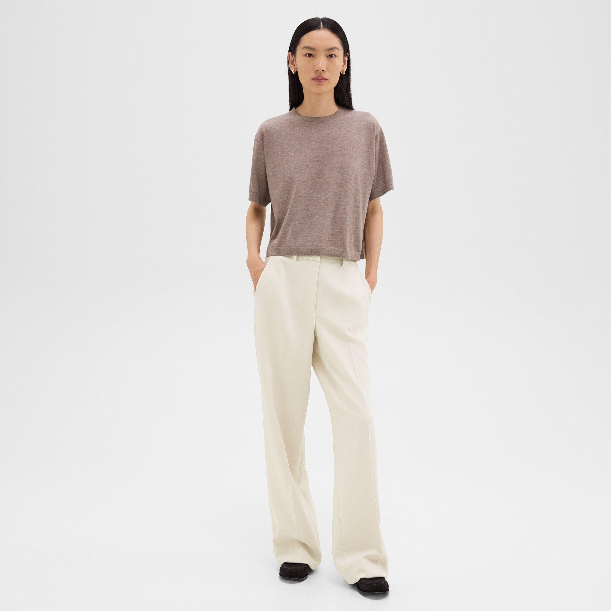 Relaxed Straight Pant in Admiral Crepe - 2