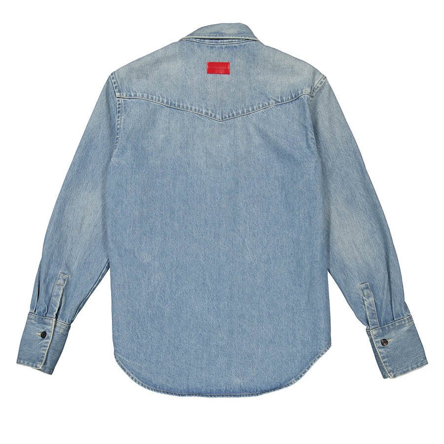 Ferragamo Denim Long Sleeve Shirt - 7