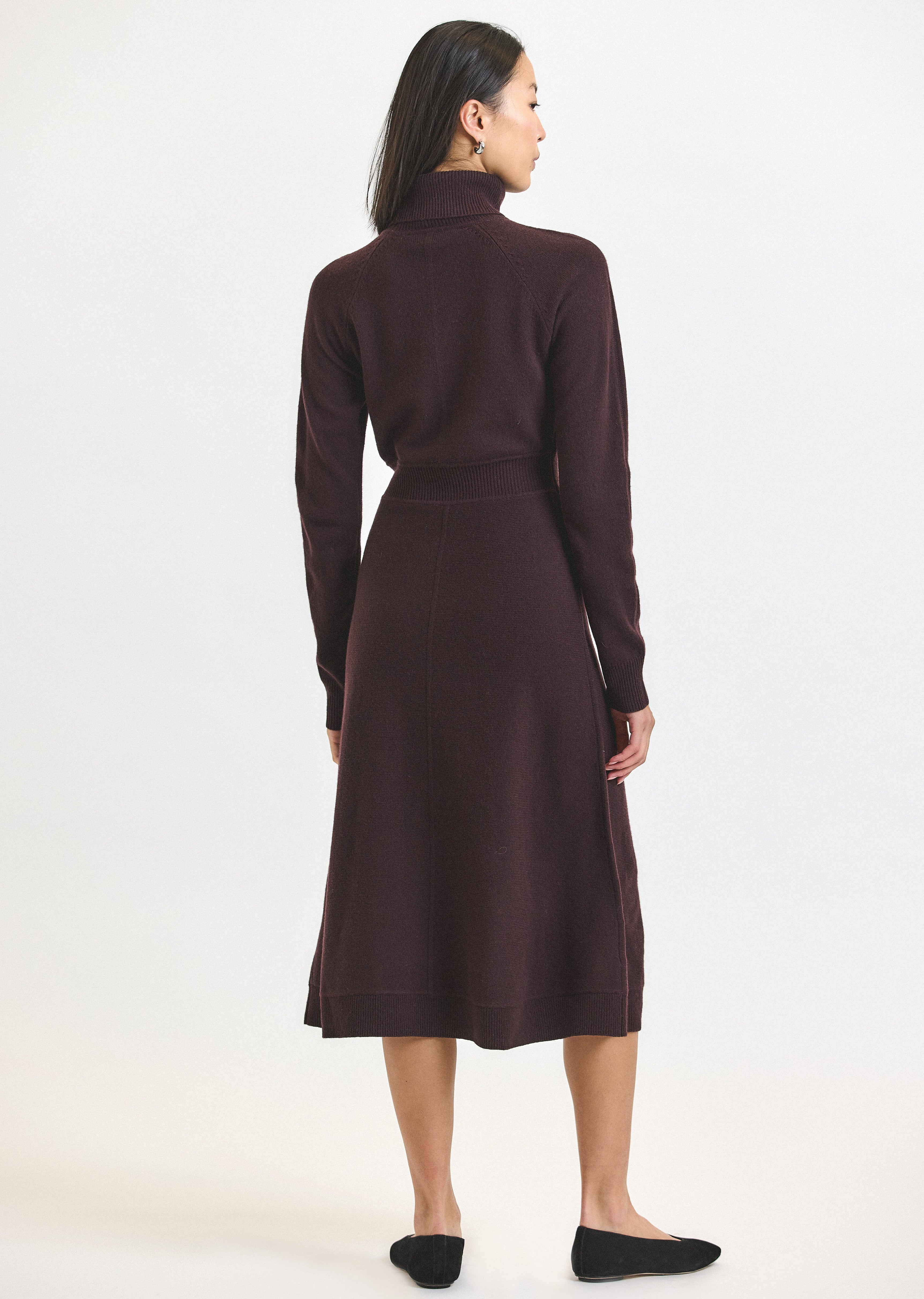 BETHANY LONG SLEEVE TURTLENECK DRESS - 4