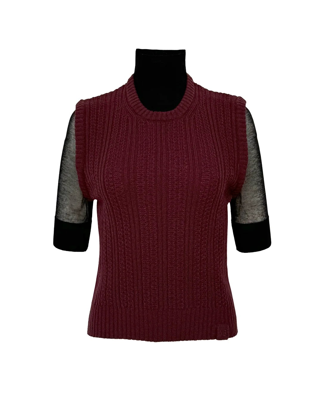 DOUBLE LAYER SHORT SLEEVE JUMPER - 1