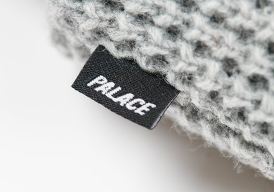 PALACE CALM IT MOSHER BEANIE LIGHT GREY MARL outlook