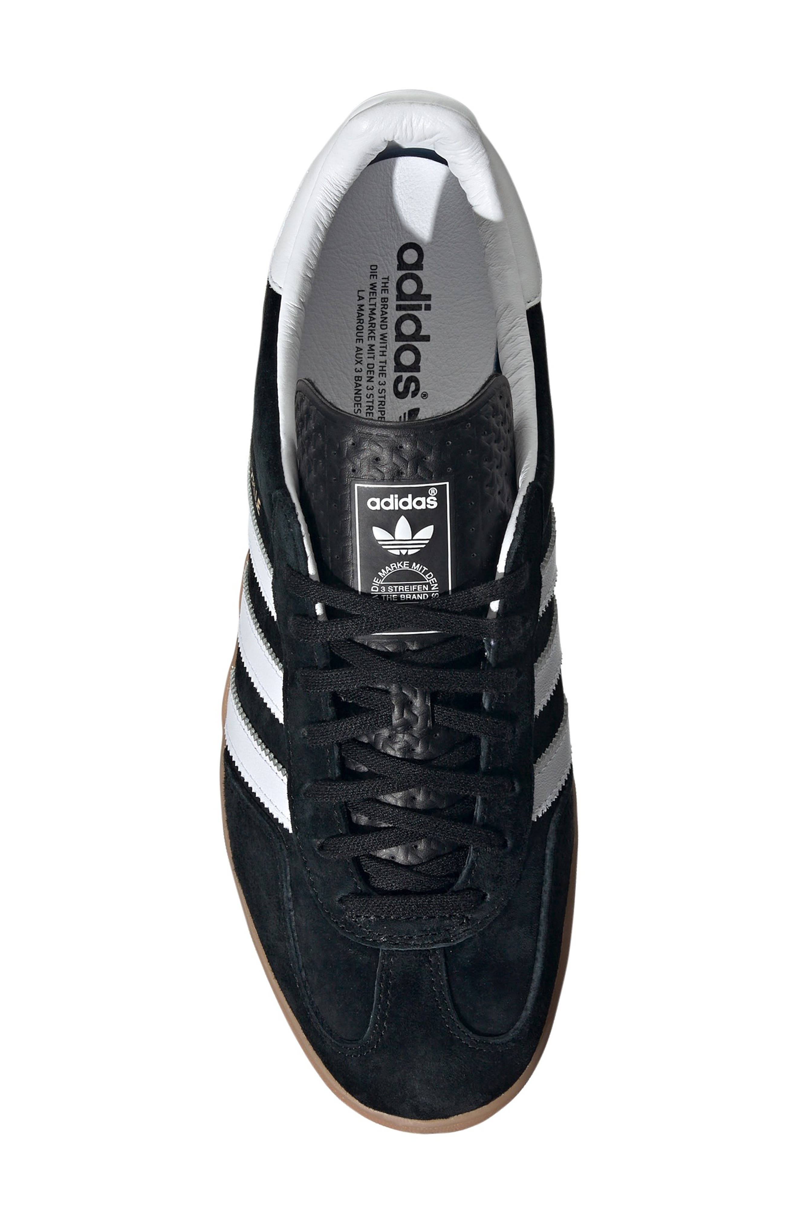 adidas Gazelle Indoor Sneaker in Cblack/ftw at Nordstrom - 4