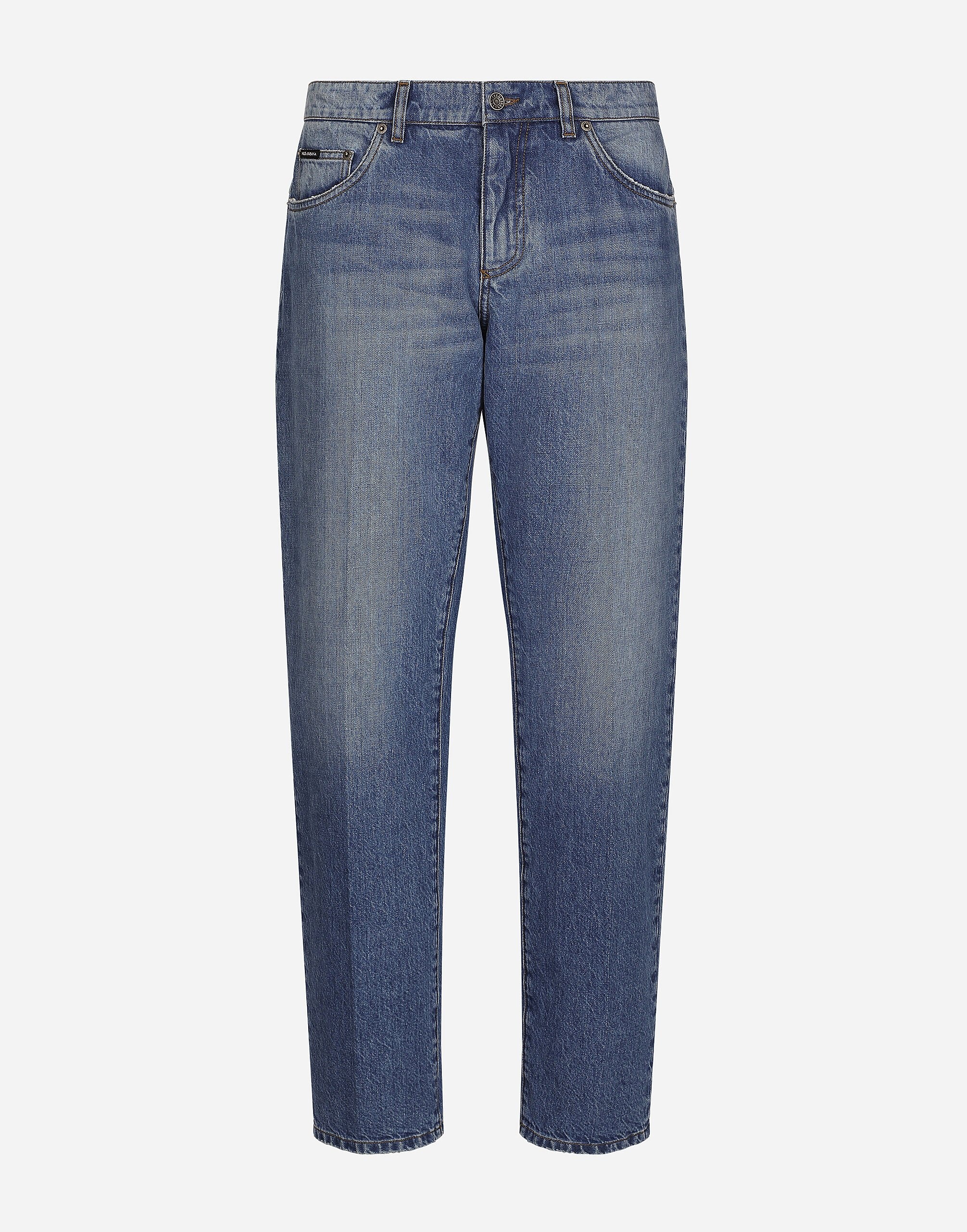 Classic blue denim jeans - 1