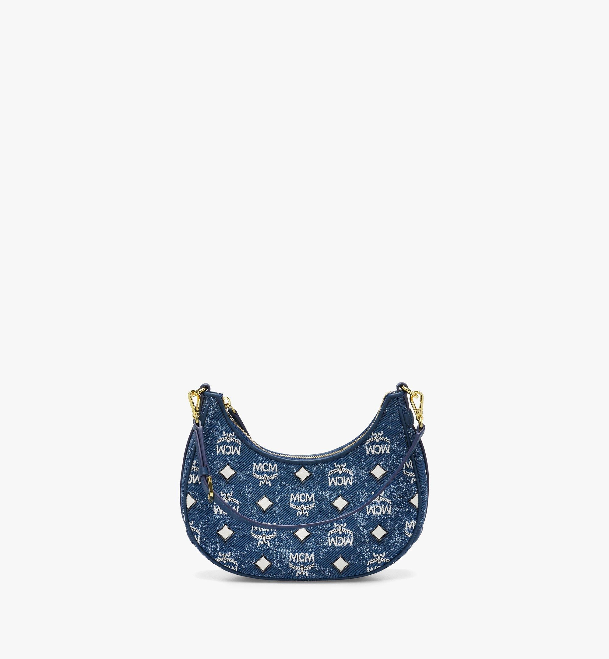 Aren Hobo Bag in Vintage Denim Jacquard - 6