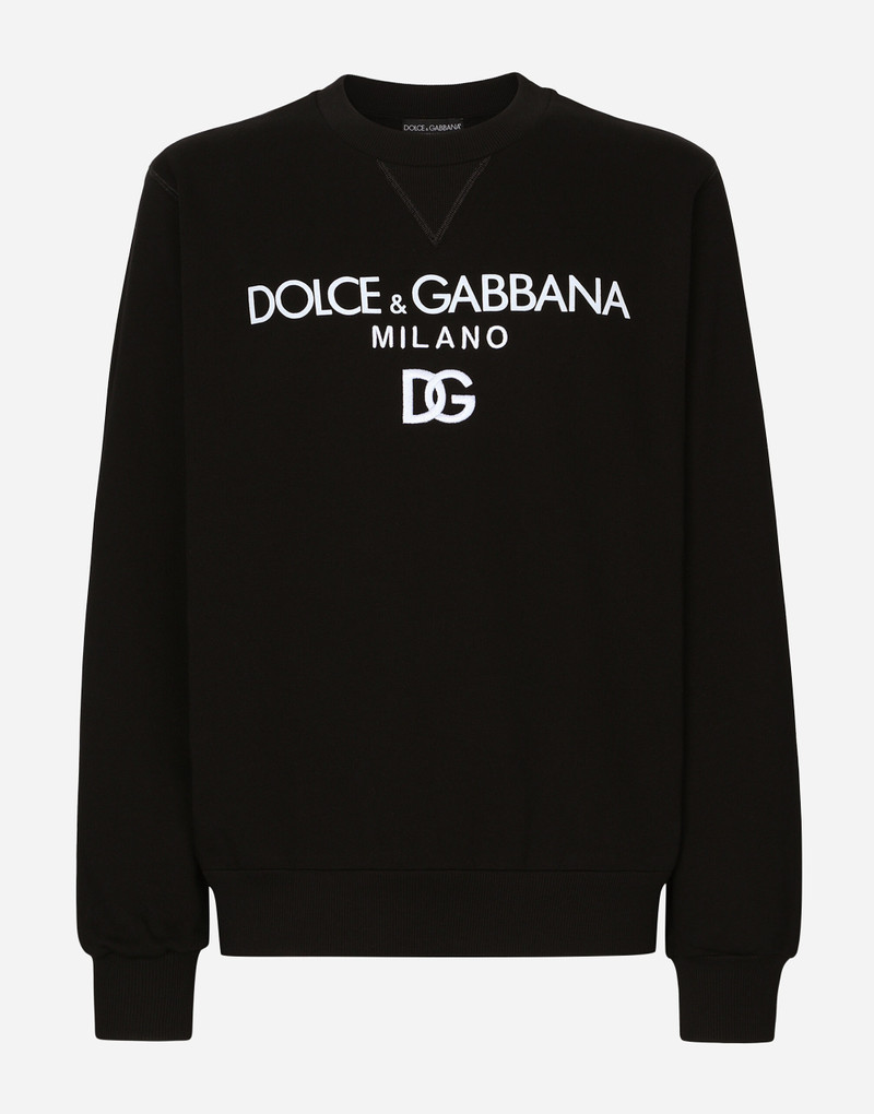 Jersey sweatshirt with DG embroidery 1