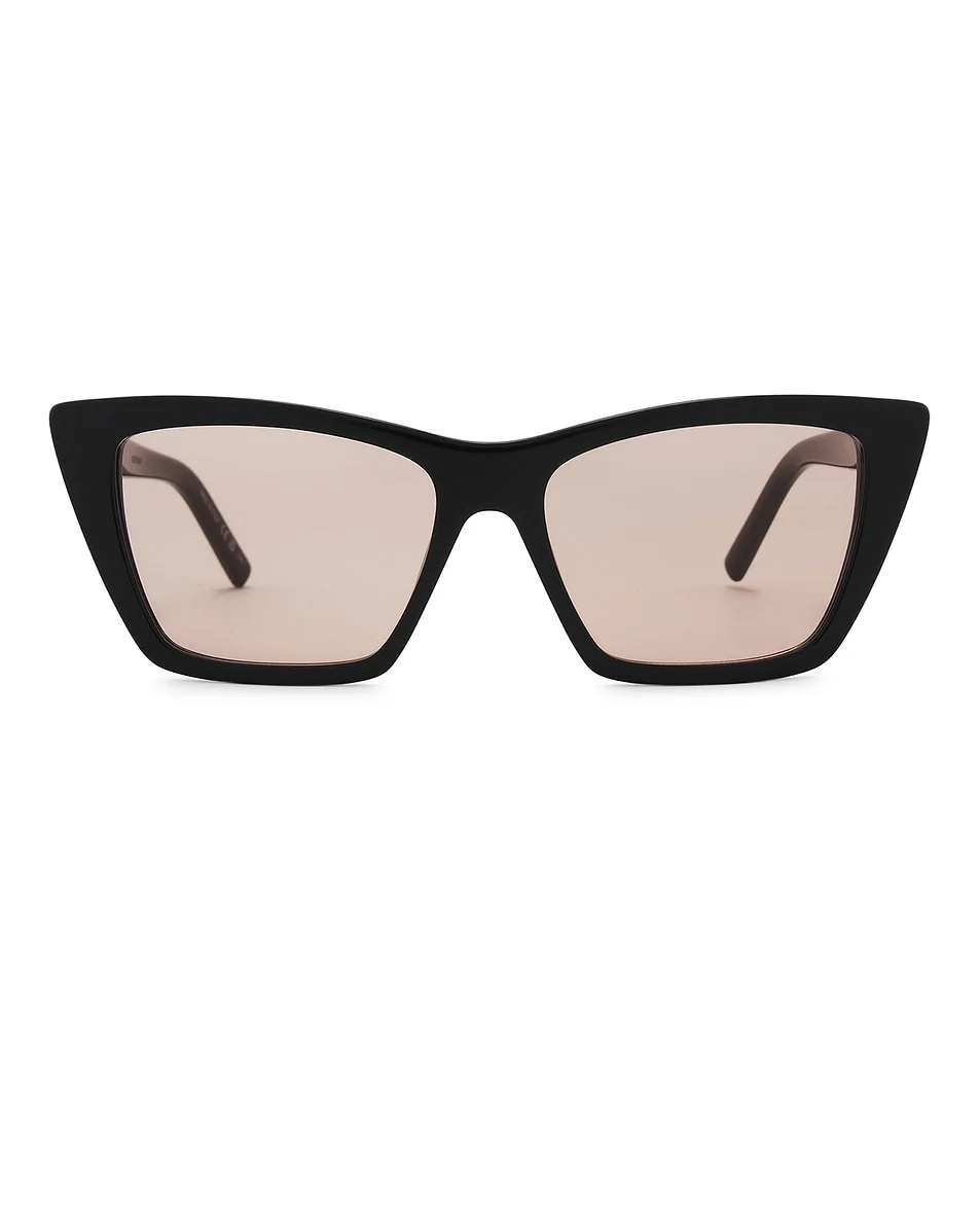 Acetate Lettering Logo Cat Eye Sunglasses - 1