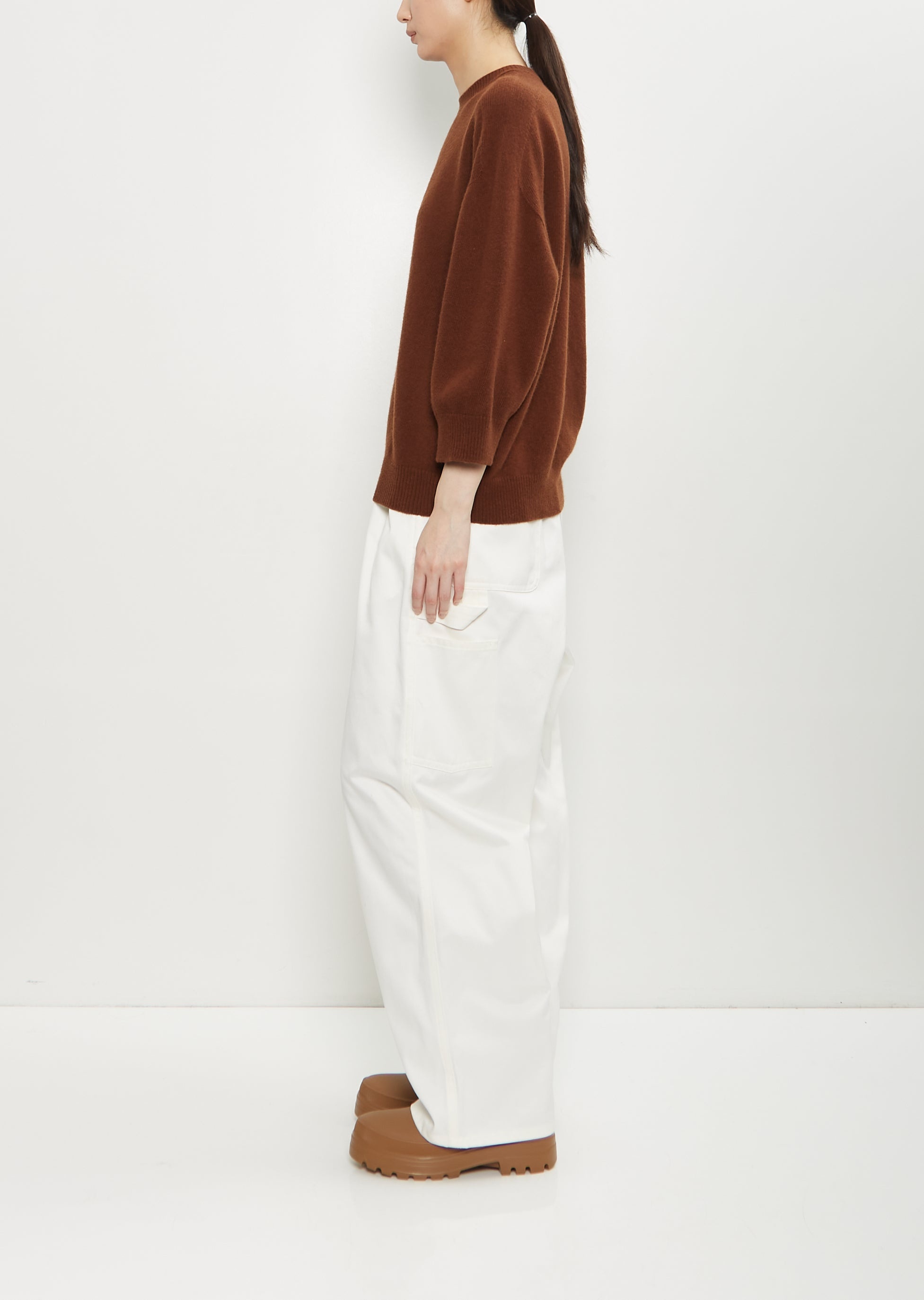 Mouse Wool Crewneck — Chestnut - 2