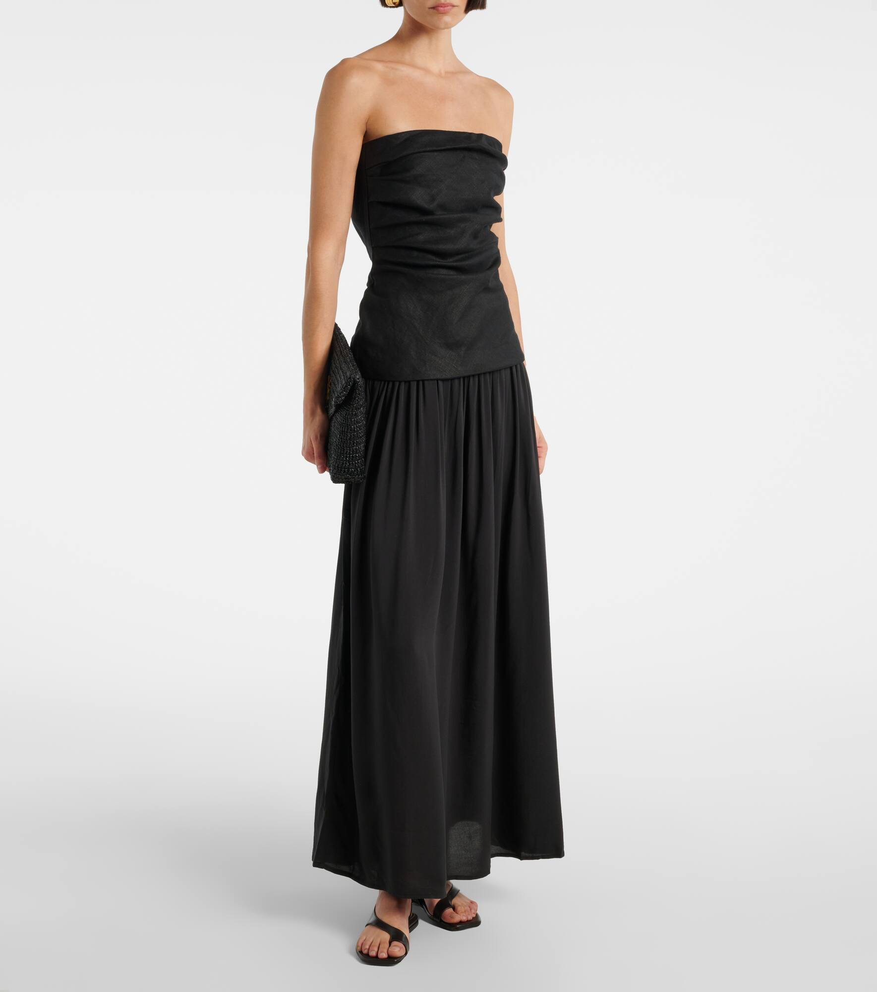 Hedy strapless linen maxi dress - 2