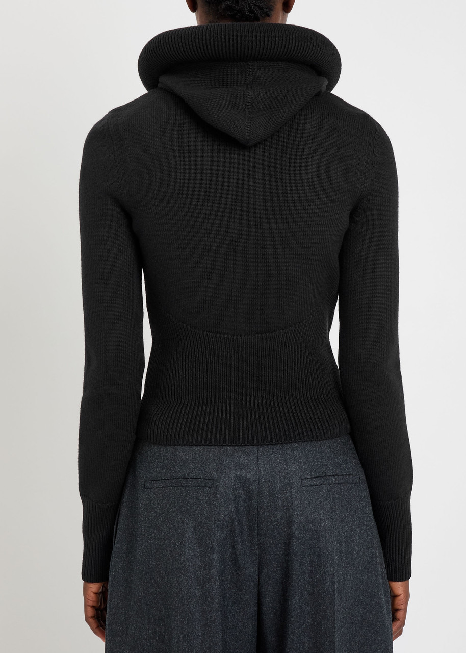 Alaïa Hooded Wool-knit Jumper - 3