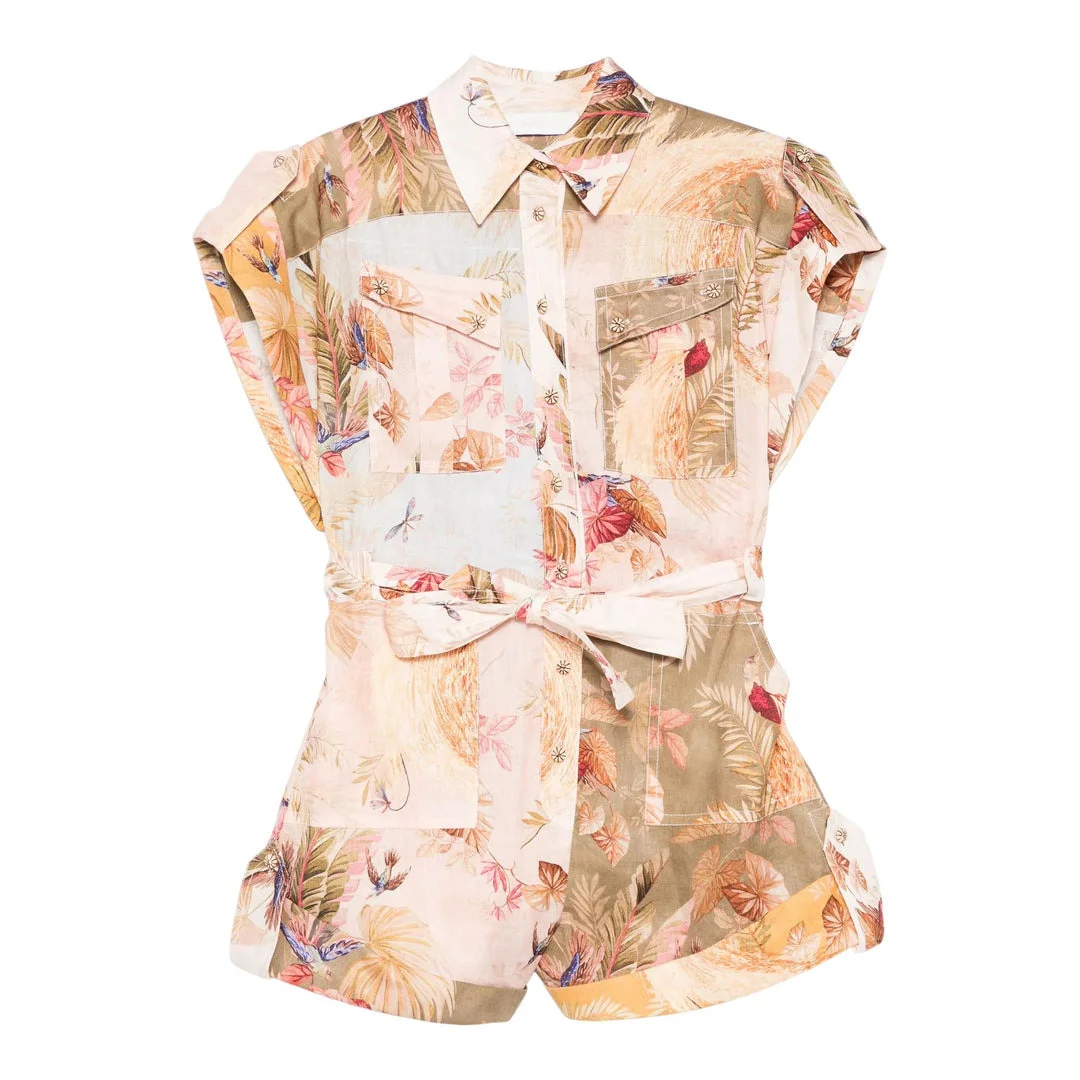 Ascension Cuffed Playsuit - 1